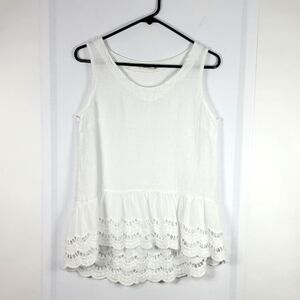 Valentina Naldi Linen Top #653 Size S